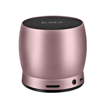 EWA Compact Bluetooth Speaker For Home And Commute - rose gold portable 7x7x6.4cm, 10hr battery, Bluetooth for desk and travel
