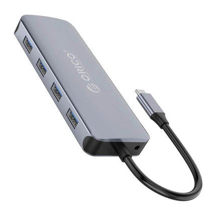 Orico 11-in-1 Multifunction Docking Station for Device Connectivity in slim aluminum with USB ports and USB-C cable for laptop expansion