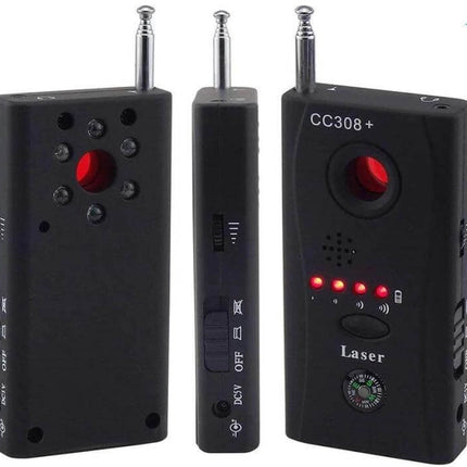 Portable Hidden Camera and Signal Detector for Privacy Protection black CC308+ laser RF bug detector handheld sweep