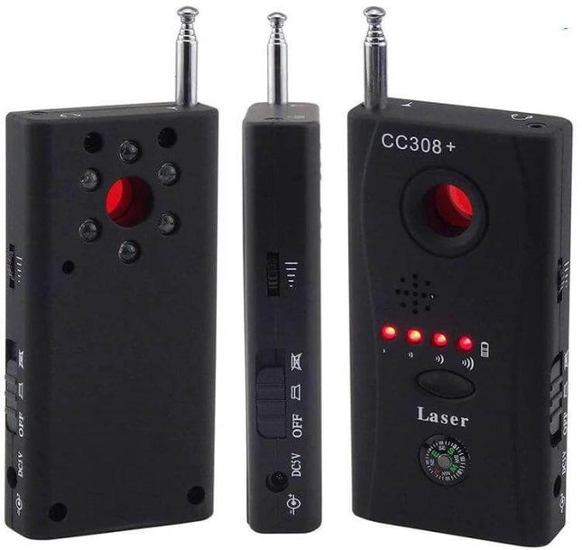 Portable Hidden Camera and Signal Detector for Privacy Protection black CC308+ laser RF bug detector handheld sweep