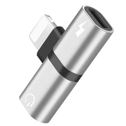 2-Pack 8-Pin Lightning Charging And Audio Adapter With Mic