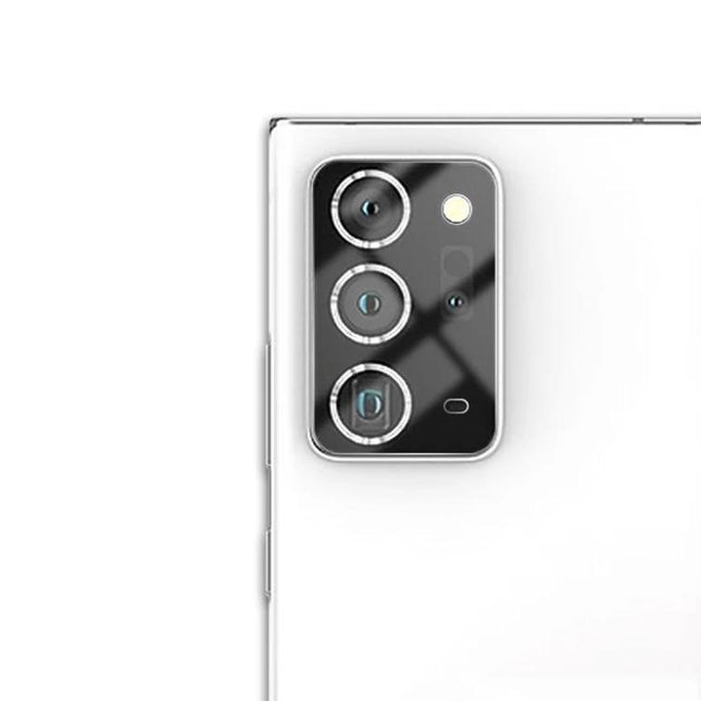 Mocolo Tempered Glass Lens Protector for Samsung Galaxy Note 20 Ultra - clear slim camera lens shield on white phone