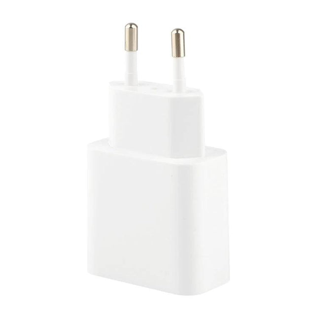 Compact Xiaomi Charger for On-the-Go Device Charging — white compact wall charger ideal for travel, pocketable power for phone and tablet