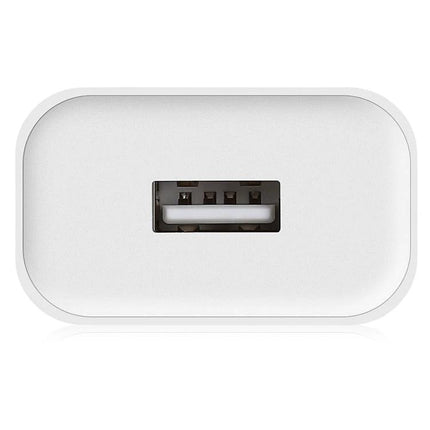 Compact Xiaomi Charger for On-the-Go Device Charging showing USB port and compact white design for travel and daily use