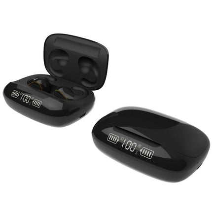 Wireless Touch Earbuds With Charging Case For Commuting sleek black T20 TWS earbuds with LED battery display, touch controls, charging case