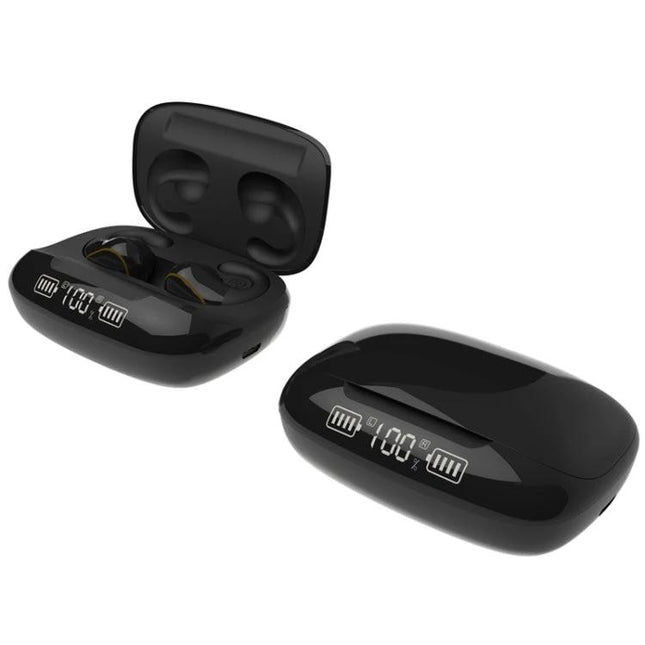 Wireless Touch Earbuds With Charging Case For Commuting sleek black T20 TWS earbuds with LED battery display, touch controls, charging case