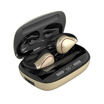 Wireless Touch Earbuds With Charging Case For Commuting sleek gold T20 TWS earbuds with LED battery display and touch controls