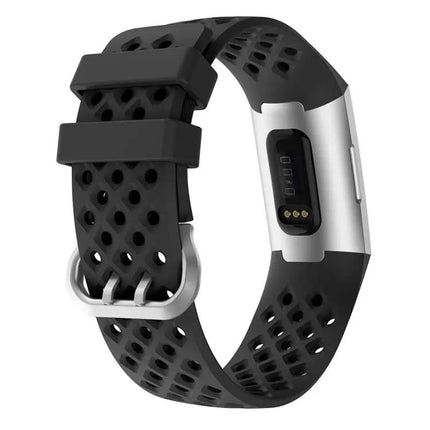 Fitbit Charge 3/4 Silicone Replacement Strap With Vents