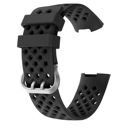 Fitbit Charge 3/4 Silicone Replacement Strap With Vents