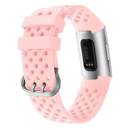 Fitbit Charge 3/4 Silicone Replacement Strap With Vents