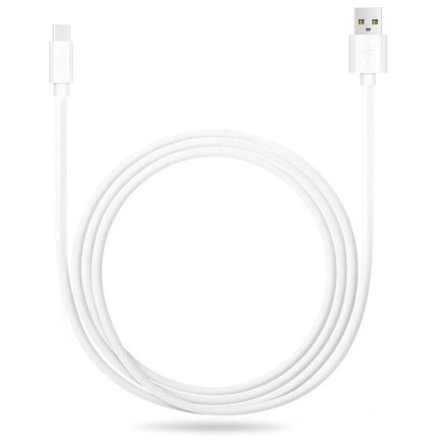A Handy USB to Micro USB Cable for Daily Device Charging - white coiled cable for charging and data transfer