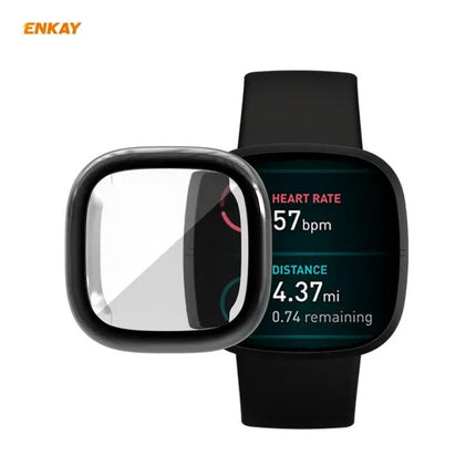 ENKAY TPU Full Coverage Soft Case for Fitbit Versa 3 Sense