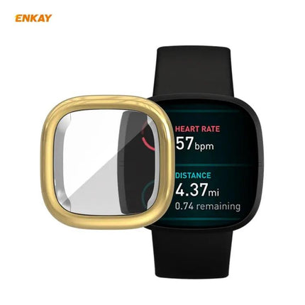ENKAY TPU Full Coverage Soft Case for Fitbit Versa 3 Sense