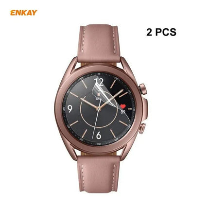 ENKAY 2-Pack PET Screen Protector for Galaxy Watch3 41/45mm