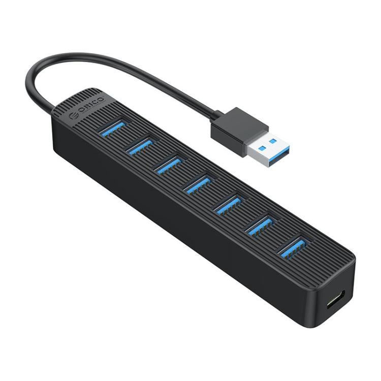 ORICO 7-Port USB 3.0 Hub with Integrated Cable - Black