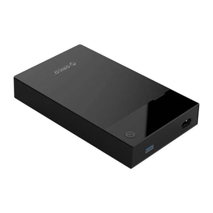 Orico 3.5-Inch Portable External Hard Drive Enclosure black portable HDD case for Windows Mac Linux backups and data transfer