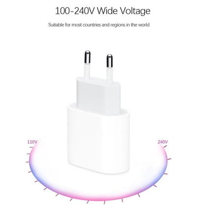 Reliable EU Plug Charger for Travel and Daily Device Use - compact white EU plug adapter for 100-240V worldwide charging