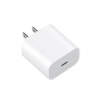 Compact Travel Charger Set for Daily Device Use - white USB Type-C wall adapter, compact plug for commute and travel
