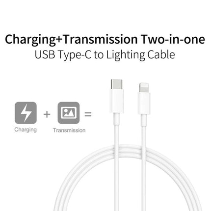 Travel Charger Set for On-the-Go Device Charging Needs - PD 20W charger with 8-pin USB Type-C to Lightning cable for quick travel charging