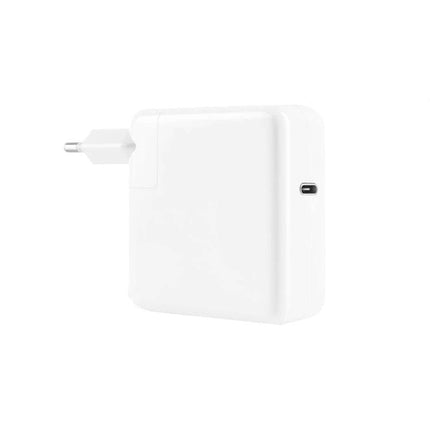 White compact USB-C Travel Charger for Everyday Device Charging On the Go, single-port plug for phones tablets and laptops