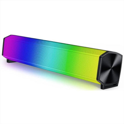 Compact Bluetooth Speaker For Home And Outdoor Portable Use with RGB lighting, compact cylinder design for calls and backyard use