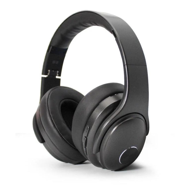 OneDer Wireless Headphones With Convertible Speaker Travel black foldable Bluetooth headset with mic and on-ear controls