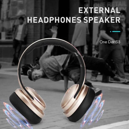 OneDer Wireless Headphones With Convertible Speaker Travel foldable S3 headset speaker for commuting gym travel