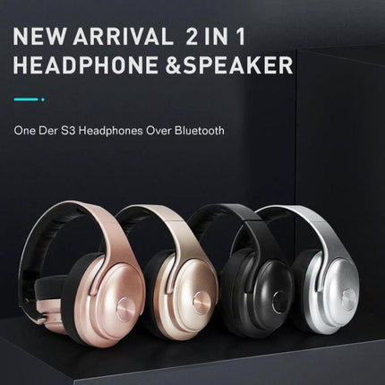 OneDer Wireless Headphones With Convertible Speaker Travel foldable Bluetooth headset and speaker