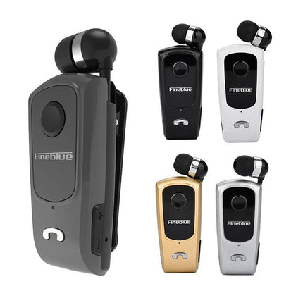 Wireless Bluetooth Headset For Daily Calls And Commuting sleek single-ear wireless headset in black, gold, silver options for commuters