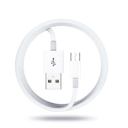 Micro USB Cable for Everyday Device Charging and Syncing – 1m white cable with USB-A to micro-USB for 2A fast charging and data sync