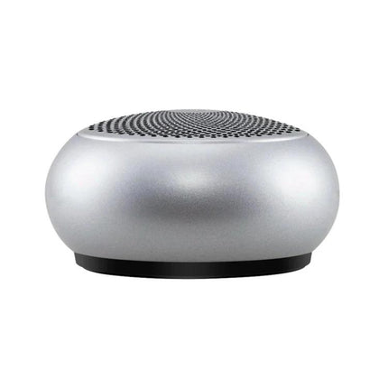 EWA Portable Bluetooth Speaker For Everyday Use With Water Resistant Mesh compact silver speaker for workouts and outdoor use