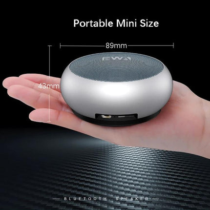EWA Portable Bluetooth Speaker For Everyday Use With Water Resistant Mesh compact 89mm handheld