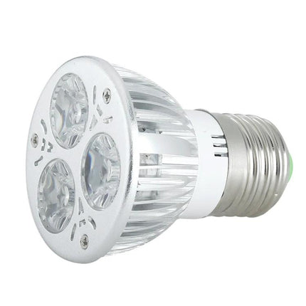 LED Spotlight for Everyday Home Rooms and Kitchens - silver aluminum E27 LED spotlight for kitchen, living room, bedroom and study lighting