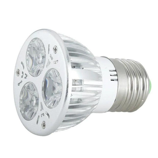LED Spotlight for Everyday Home Rooms and Kitchens - silver aluminum E27 LED spotlight for kitchen, living room, bedroom and study lighting