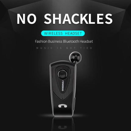 Retractable Bluetooth Headset For Hands Free Commuting silver F930 CSR4.1 retractable headset with vibration reminder and anti-theft cable