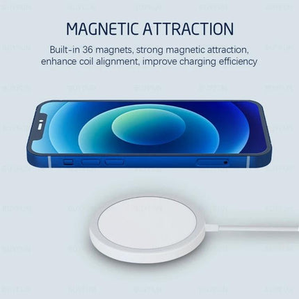 Convenient Travel Charger Set for Everyday Device Power - magnetic wireless pad and USB‑C phone on pad for hands‑free charging