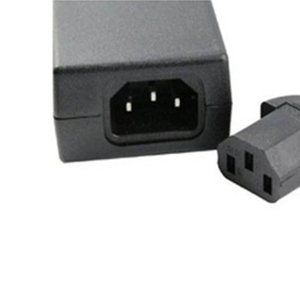 AC To DC Power Adapter For LED Strip Lights 60cm Cable compact black adapter with IEC connector and detachable lead, multiple voltage/current options