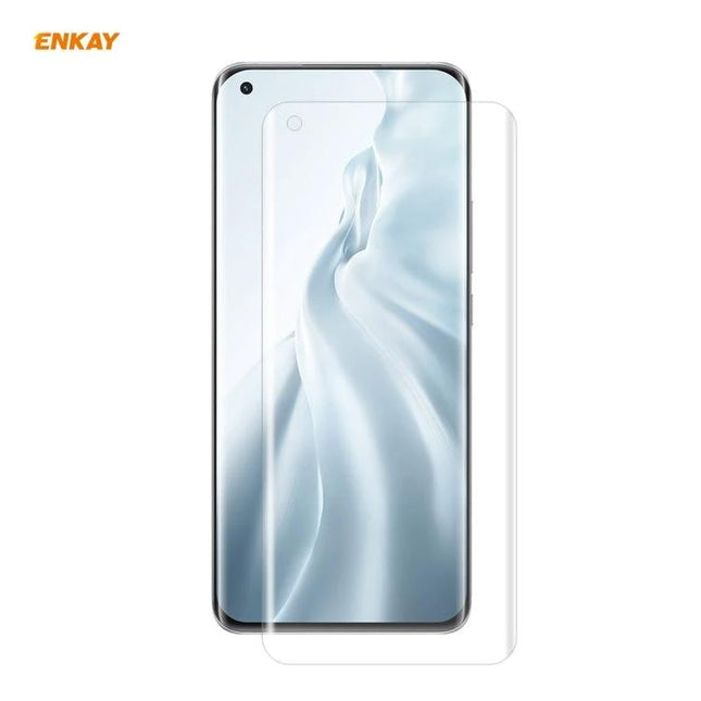 ENKAY Curved PET Screen Protector for Smartphone Daily Use - clear full-coverage PET guard protecting screen from scratches while maintaining touch response