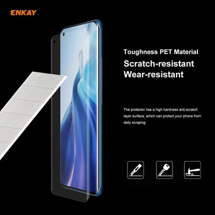 ENKAY Curved PET Screen Protector for Smartphone Daily Use - Full-coverage scratch-resistant PET film preserving touch and clarity