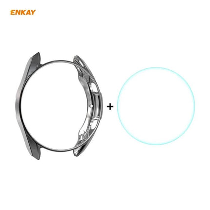 Samsung Galaxy Watch 3 45mm Case and 9H Tempered Glass