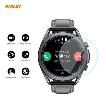 Samsung Galaxy Watch 3 45mm Case and 9H Tempered Glass