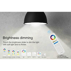 Bombilla LED FUT012 E27 RGB + CCT de 9 W, 100 V-240 V, control remoto a todo color, inteligente, WiFi 2,4 G, inalámbrica