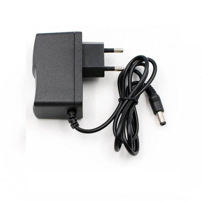 AC to DC Power Adapter EU Plug for Small Devices Home Use black 5V 1A charger with 5.5x2.5mm DC barrel connector
