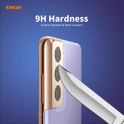 ENKAY Hat-Prince Camera Lens Protector for Samsung Galaxy S21 Series clear 9H hardness scratch-resistant shield