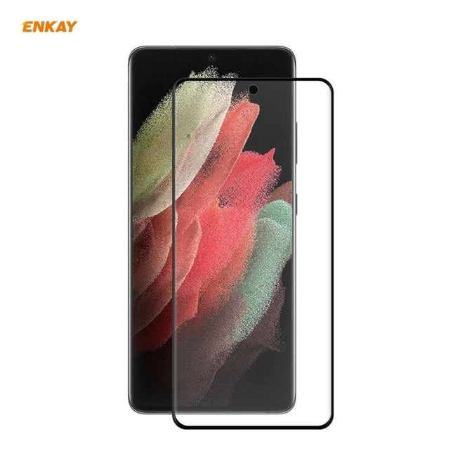 ENKAY Hat Prince Full Screen Protector for Samsung Galaxy Ultra clear PET edge-to-edge screen protector for S21 Ultra