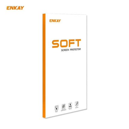 ENKAY Hat Prince Full Screen Protector for Samsung Galaxy Ultra soft PET screen protector package showing white orange box and icons