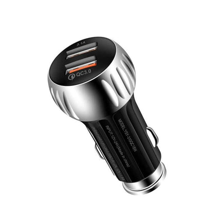 Dual Port USB Car Charger For Smartphones And Tablets In Car Use - compact QC3.0 2-port 20W car cigarette lighter adapter