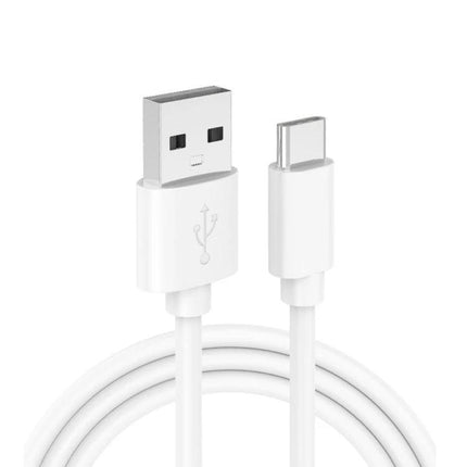 USB Travel Charger for Daily Device Power Needs on the Go - white USB-A to USB-C cable and plug for 18W QC3.0 fast charging