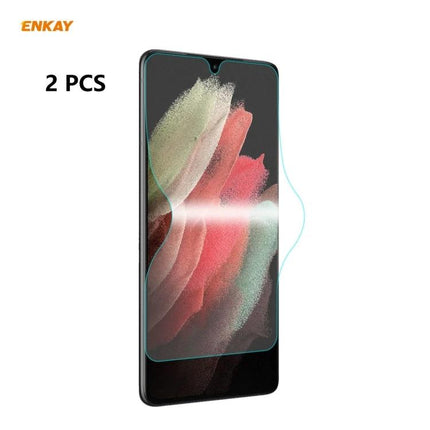 ENKAY Hat-Prince Full Screen Protector For Samsung Galaxy Series slim TPU TPE PET clear screen guard for Galaxy S21 S21+ S21 Ultra