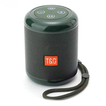 Compact Wireless Bluetooth Speaker For Home And Outdoor Use compact green portable Bluetooth speaker with strap, TF USB FM LINE IN
